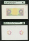 El Salvador Banco Occidental 1 Colon ND (1929) Pick S192 Printer's Color Tint Book of 5 Graded Examples PMG Choice Uncirculated 64; Gem Uncirculated 6...