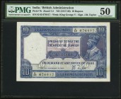 India Government of India 10 Rupees ND (1917-1930) Pick 7b Jhunjhunwalla-Razack 3.7.2 PMG About Uncirculated 50. Based on the signature of JB Taylor, ...