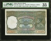India Reserve Bank of India 100 Rupees ND (1937) Pick 20n Jhunjhunwalla-Razack 4.7.1F PMG Choice Very Fine 35. A profile of King George VI is on the r...