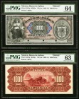 Mexico Banco de Jalisco 1000 Pesos ND (ca. 1909-14) Pick 327p Front and Back Uniface Proofs PMG Choice Uncirculated 64; Choice Uncirculated 63. Each o...
