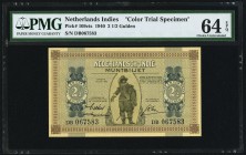 Netherlands Indies Muntbiljet 2 1/2 Gulden 15.6.1940 Pick 109 PMG Choice Uncirculated 64 EPQ. While attributed as a Color Trial Specimen, your catalog...