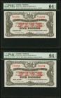 Northern Ireland Belfast Banking Company Limited 5 Pounds 2.10.1942 Pick 127b Two Consecutive Examples PMG Choice Uncirculated 64 EPQ (2). This pair f...