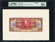 Venezuela Banco Comercial de Maracaibo 10 Bolivares ND (ca. 1933) Pick S181p Proof PMG Choice Uncirculated 64. This is the first time that we have off...