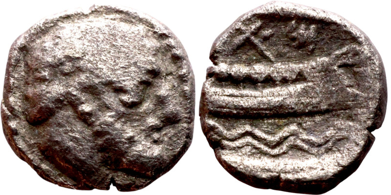 Phoenicia, Arados. Uncertain king. Circa 380-351/0 BC. AR Obol - 1/12 Shekel

...