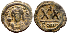 Tiberius II Constantine (578-582). Half Follis. Obverse: Bust of emperor Reverse: Large XX

 24mm 5.74g