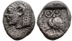 Western Asia Minor, uncertain mint, AR Tetartemorion