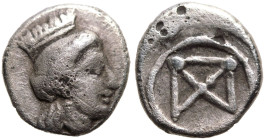 Cyprus, Salamis(?) or Kephallenia, Paleis(?), AR Tetartemorion
