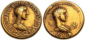 Kingdom of the Bosporos, Rheskouporis II with Caracalla Electrum Stater