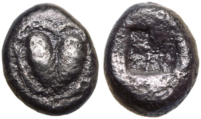 ANCIENT GREECE. KYRENAIKA, KYRENE. 
Silver Obol, circa 550-500 BC. 
Obv: silph...