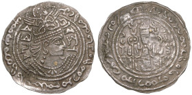 Hunnic Tribes, Hephthalites, Vakhu Deva AR Drachm