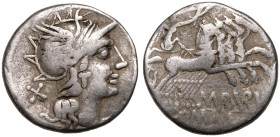 M. Aburius M. f. Geminus AR Denarius