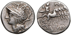 Lucius Appuleius Saturninus AR Denarius