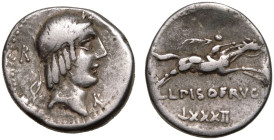L. Calpurnius Piso Frugi AR Denarius
