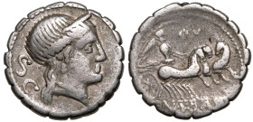 C. Naevius Balbus AR Serrate Denarius