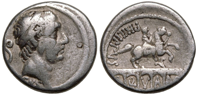ROMAN REPUBLIC & IMPERATORIAL. L. Marcius Philippus . 
Silver Denarius, 56 BC. ...