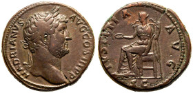 Hadrian Æ Sestertius
