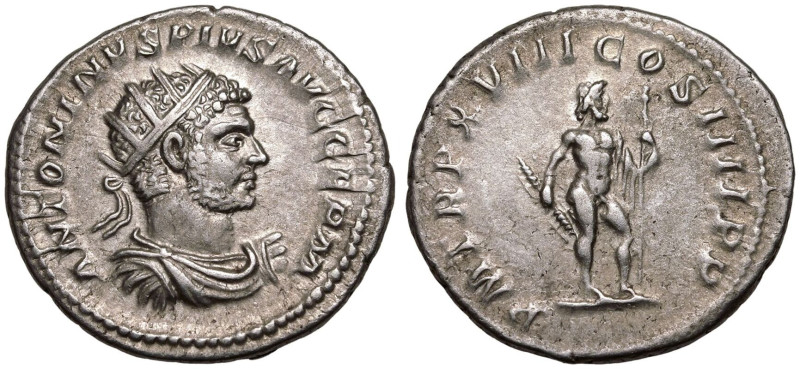 ROMAN EMPIRE. Caracalla. 
Silver Antoninianus, AD 215. Rome. 
Obv: ANTONINVS P...