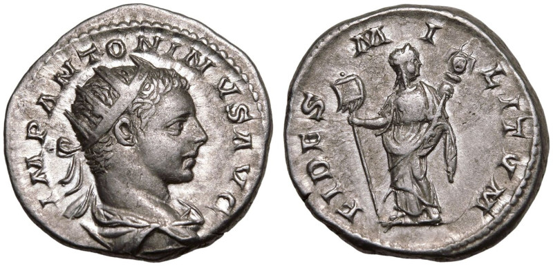 ROMAN EMPIRE. Elagabalus. 
Silver Antoninianus, AD 219-220. Rome. 
Obv: IMP AN...