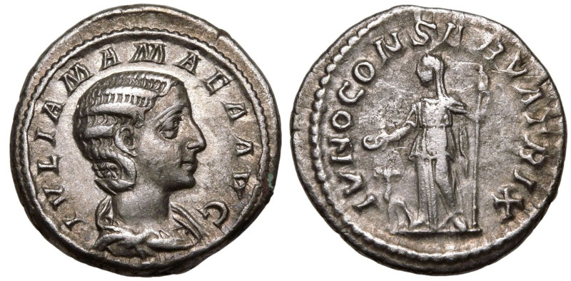 ROMAN EMPIRE. Julia Mamaea (mother of Severus Alexander). 
Silver Denarius, AD ...