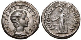 Julia Mamaea (mother of Severus Alexander) AR Denarius