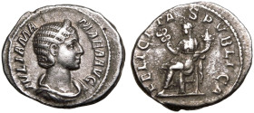 Julia Mamaea (mother of Severus Alexander) AR Denarius