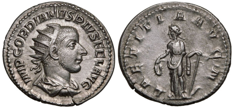 ROMAN EMPIRE. Gordian III. 
Silver Antoninianus, AD 241-243. Rome. 
Obv: IMP G...