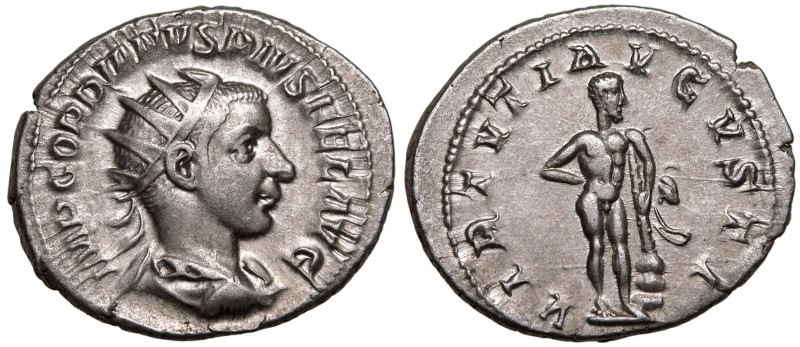 ROMAN EMPIRE. Gordian III. 
Silver Antoninianus, AD 241-243. Rome. 
Obv: IMP G...