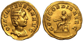 Otacilia Severa (wife of Philip I) AV Aureus