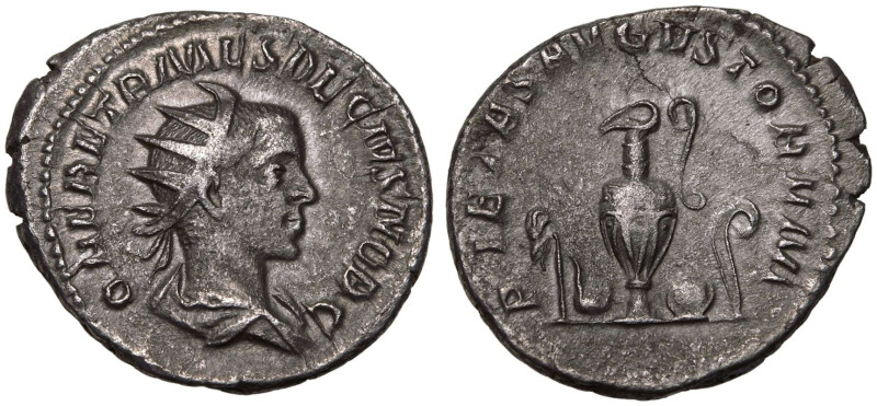 ROMAN EMPIRE. Herennius Etruscus (Caesar). 
Silver Antoninianus, AD 250-251. Ro...