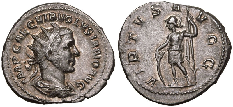 ROMAN EMPIRE. Volusian. 
Silver Antoninianus, AD 251-253. Rome. 
Obv: IMP CAE ...