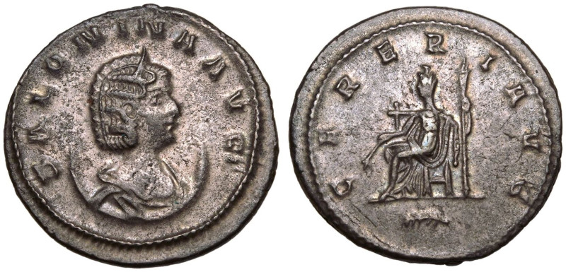 ROMAN EMPIRE. Salonina (wife of Gallienus). 
Billon Antoninianus, AD 264-265. A...