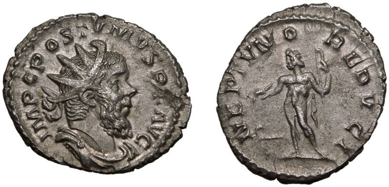 ROMAN EMPIRE. Postumus. 
Silver Antoninianus, AD 262-263. Treveri. 
Obv: IMP C...