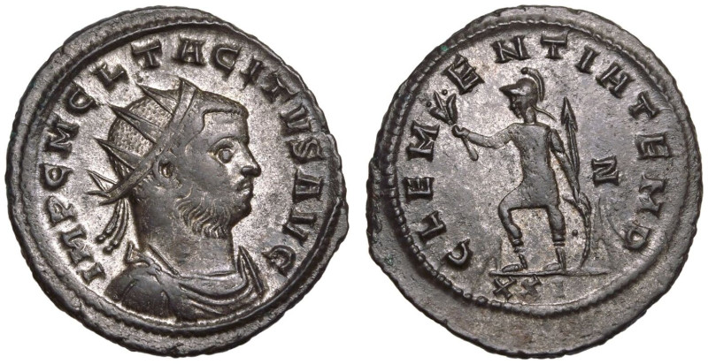 ROMAN EMPIRE. Tacitus. 
Billon Antoninianus, AD 275-276. Rome. 
Obv: IMP C M C...