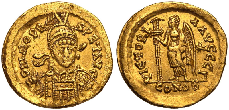 ROMAN EMPIRE. Leo I. 
Gold Solidus, AD 462 or 466. Constantinople. 
Obv: D N L...