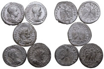 Seleucis and Pieria, Antioch, Philip I and Gordian III BI 5 x Tetradrachms