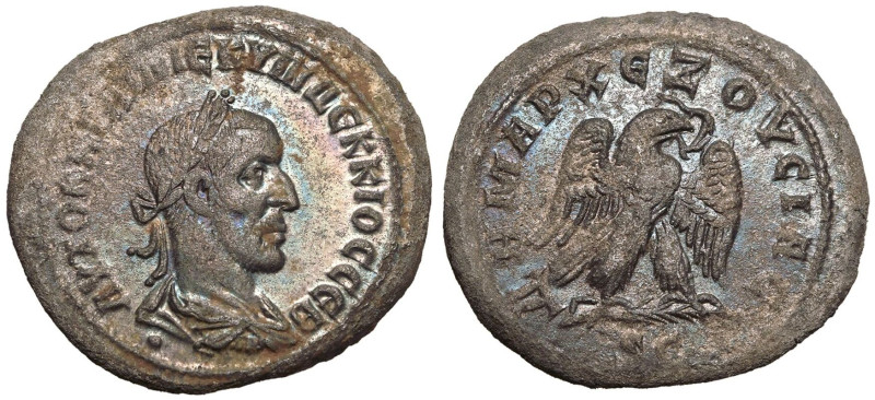 ROMAN PROVINCIAL. SELEUCIS AND PIERIA, ANTIOCH. Trajan Decius. 
Billon Tetradra...