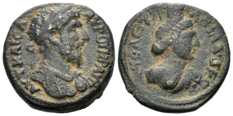 Decapolis, Abila Marcus Aurelius, 161-180 Bronze circa 161-180, Æ 22.00 mm., 8.9...