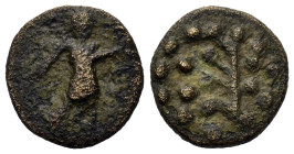 Macedon, Philippi. Æ (15,8mm, 4g). Pseudo-autonomous issue. Time of Claudius to Nero (54-68). Æ (15mm, 2.3g). Barbarous Imitation. Nike standing left ...