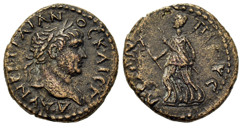 Trajan (98-117). Bithynia. Prusa ad Olympum. Æ (20.4mm, 6.10g). Laureate head r....