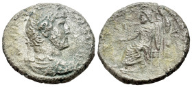 Hadrian (117-138). Egypt, Alexandria. BI Tetradrachm (25mm, 8.44g, 12h). Laureate, draped, and cuirassed bust r. R/ Serapis seated l., holding sceptre...