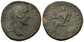 Antoninus Pius (138-161). Thrace, Philippopolis. Æ (30,2mm, 20g). Gargilius Anticus, hegemon . Laureate head r. R/ Tyche seated left, holding patera a...
