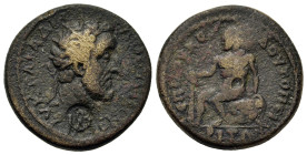 Antoninus Pius (138-161). Thrace, Topirus. Æ (23,9mm, 10.2g). C. Julius Commodus Orfitianus, legatus Augusti pro praetore provinciae Thraciae. Radiate...