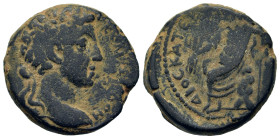 Commodus (177-192), Syria, Cyrrhestica. Cyrrhus. Æ (22,3mm, 10.7g). ΑΥΤΟ ΚΑΙ Λ ΑΥΡΗΛ ΚΟΜΜΟΔΟΣ ΣΕΒ, laureate head of youthful Commodus r. R/ ΔΙΟΣ ΚΑΤΕΒ...