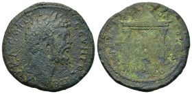 Septimius Severus (193-211). Thrace, Hadrianopolis. Æ (29.3mm, 13.5g). Titus Statilius Barbarus, Hegemon. Laureate head r. R/ Artemis advancing r. wit...