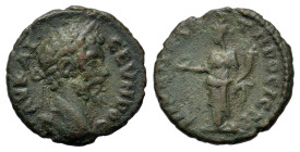 Septimius Severus (193-211). Moesia Inferior, Nicopolis ad Istrum. Æ (15,8mm, 1.9g). Laureate head r. R/ Homonoia standing facing, head left, holding ...