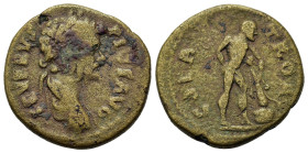 Septimius Severus (193-211). Troas, Alexandria. Æ (24mm, 7.40g). Laureate, draped, and cuirassed bust r. R/ Hercules standing r., resting hand on hip,...