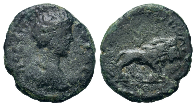 Geta (Caesar, 198-209). Thrace, Hadrianopolis. Æ (16,5mm, 2.70g). Bareheaded, dr...