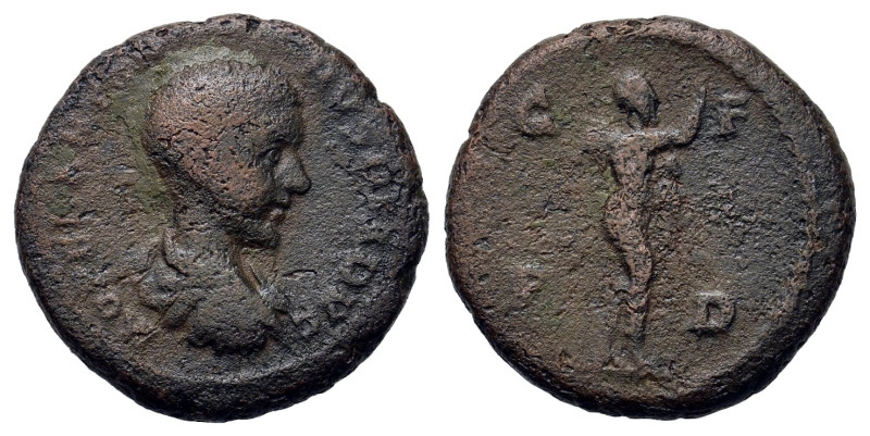 Diadumenian (Caesar, 217-218). Thrace, Deultum. Æ (19mm, 5g). Bare-headed, drape...