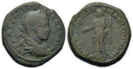 Severus Alexander (222-235). Moesia Inferior, Marcianopolis. Æ Tetrassarion (25,6mm, 12g). Tib. Julius Festus, legatus consularis. Laureate, draped, a...