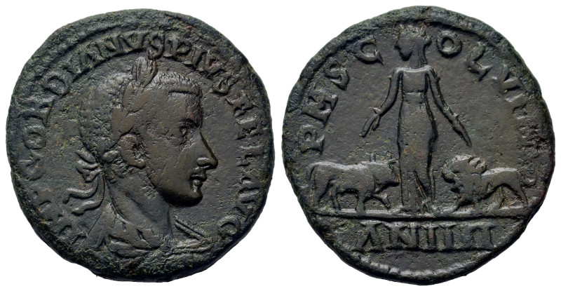 Gordian III (238-244). Moesia Superior, Viminacium. Æ (29,3mm, 18.2g). Laureate,...